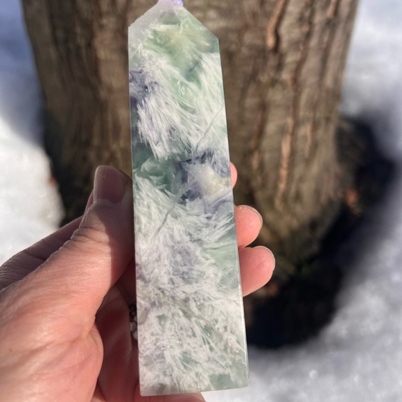 Feather (3) fluorite Tower | crystal - Picture 4 of 15